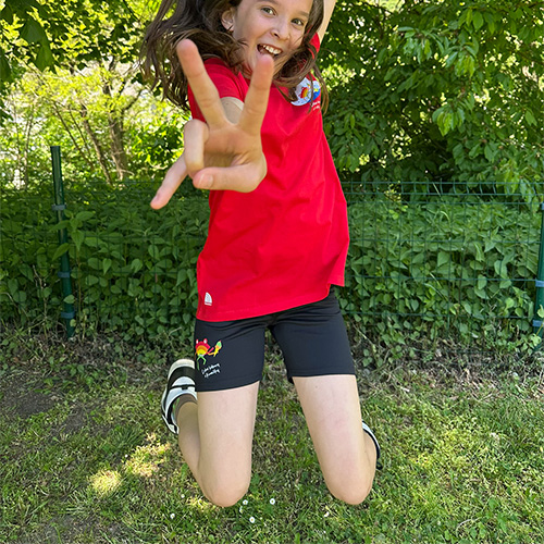 Krátké legíny holka