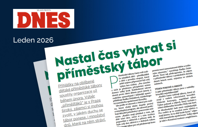 MF Dnes - nabídka táborů je venku! 